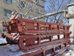 Как тащить контейнер по снегу на железных санях - знают в ДТХЗ (Хабаровск), Март 2023