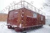 Мобильное здание на санном основании (для перевозки оборудования по снегу на Чукотке, Территория месторождение Кекура), Февраль 2021